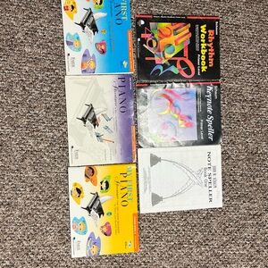 Assorted Piano Books for Beginners, set of 6